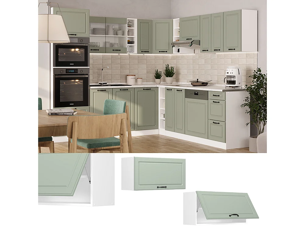 Wall cabinet mint shaker style/white 80x31x40 r-line