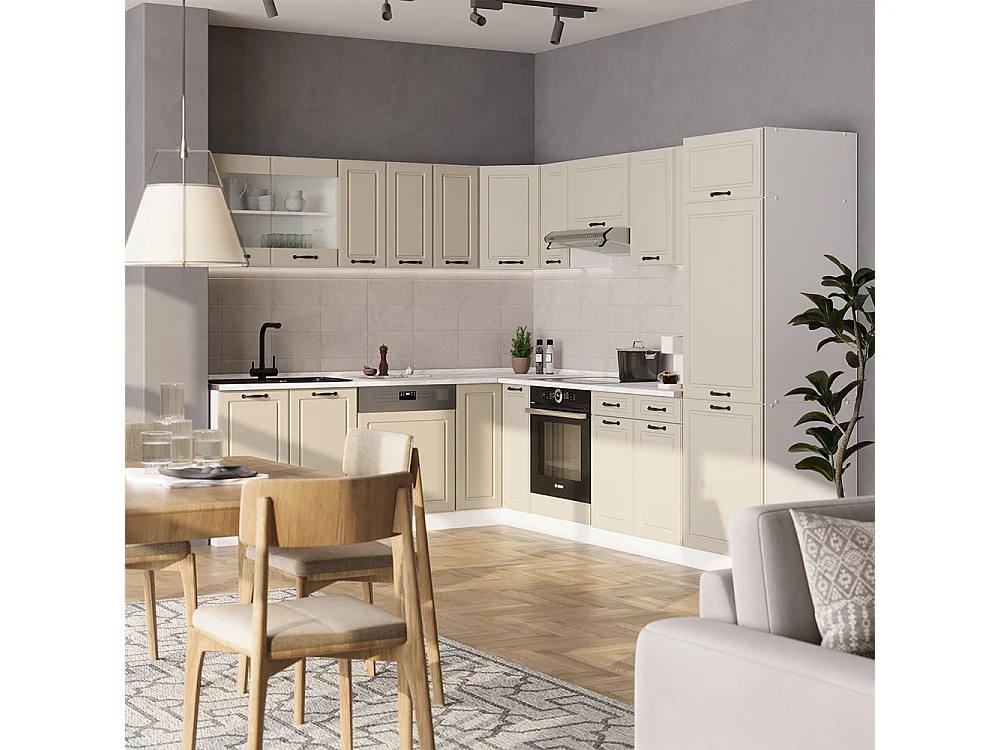 Wall cabinet sand Shaker Style/white 60x31x60 r-line