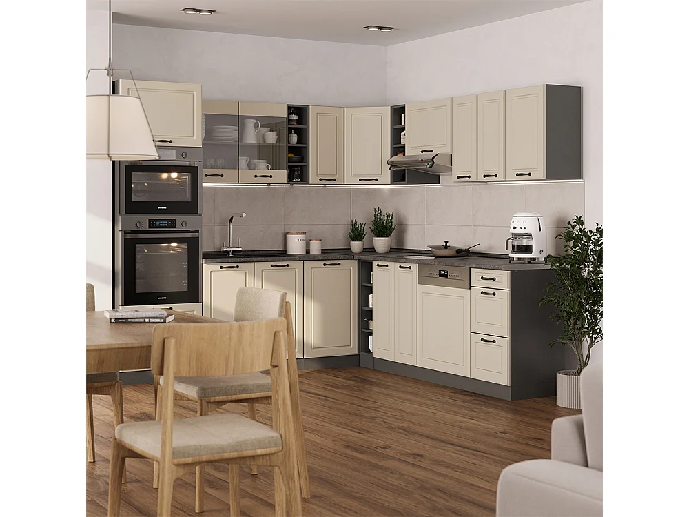 Wall cabinet sand Shaker Style/anthracite 30x31x60 r-line