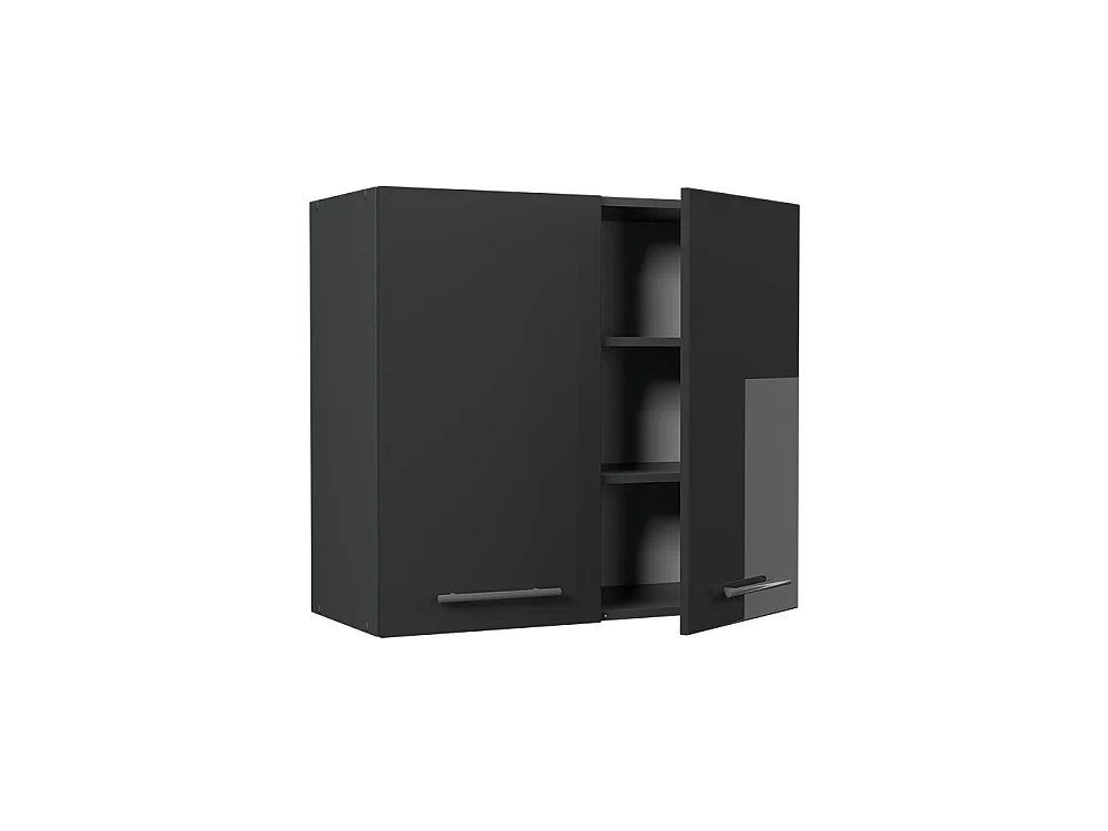 Wall cabinet anthracite high gloss/anthracite 80x34.1x72 fame-line