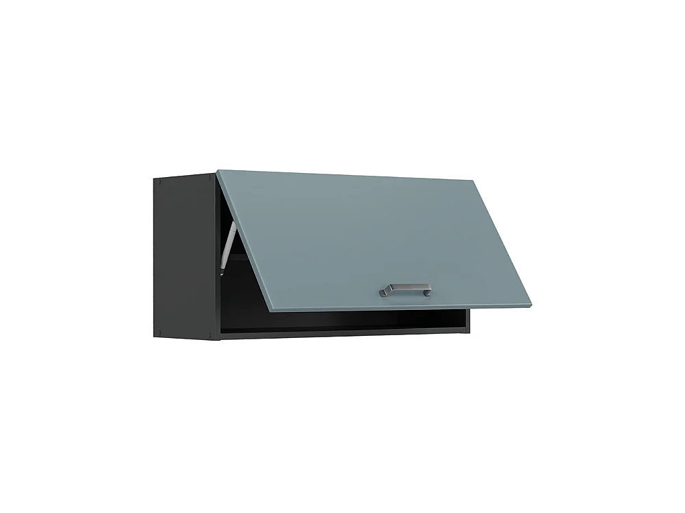 Wall cabinet blue-grey/anthracite 80x31x40 r-line