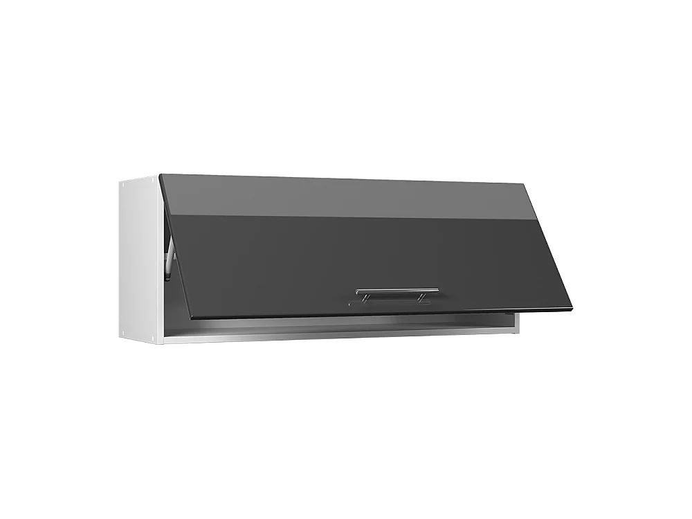 Wall cabinet anthracite high gloss/white 100x34.1x40 fame-line