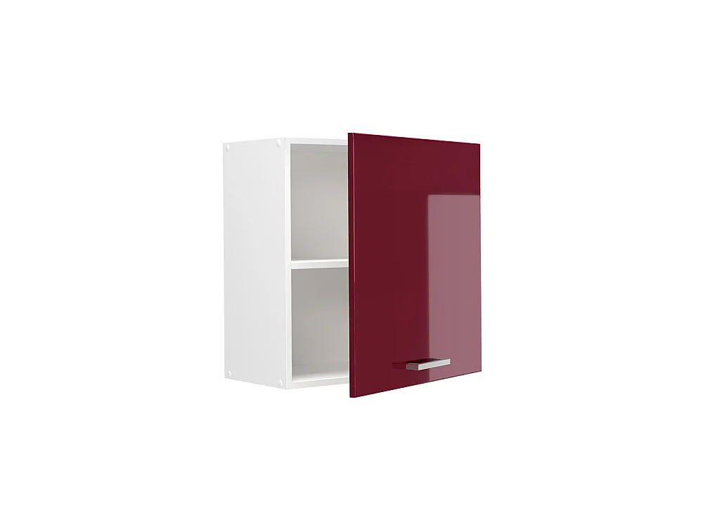 Wall cabinet red high gloss/white 60x31x60 r-line