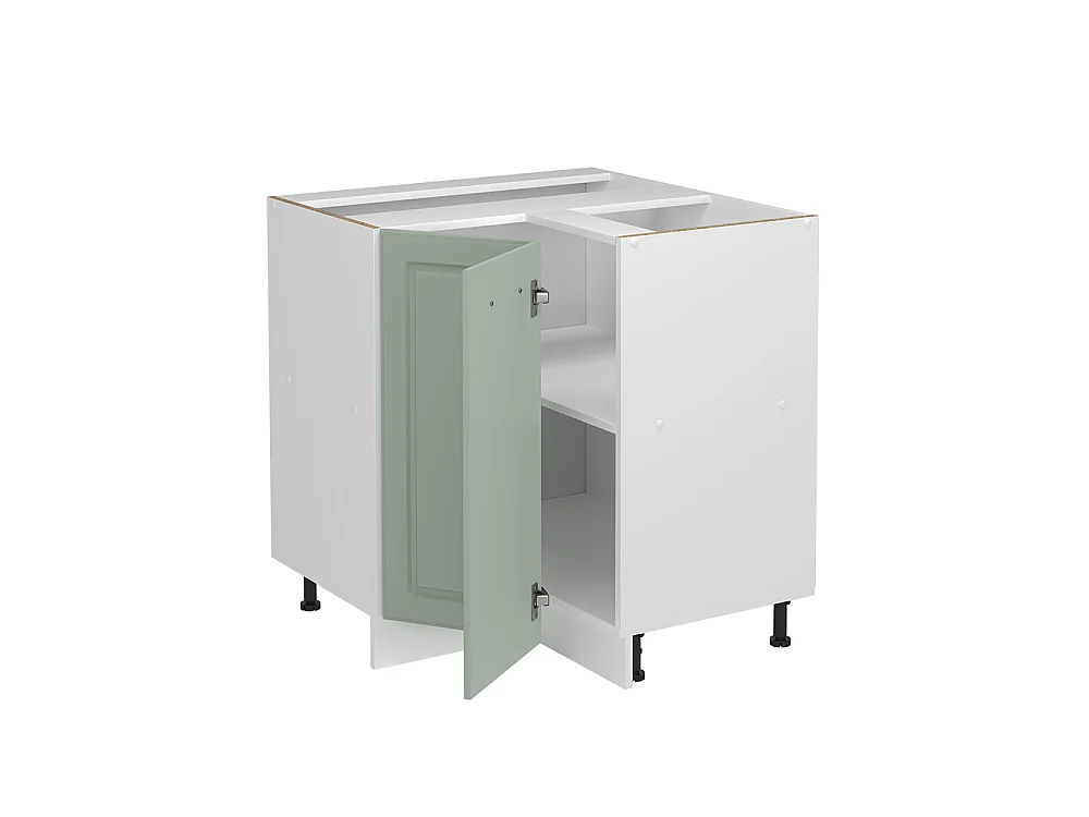 Corner cabinet mint Shaker Style/white 75.6x46x81.6 r-line