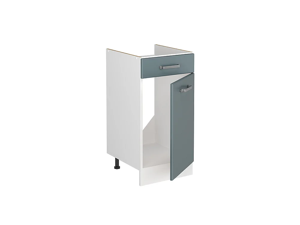 Sink base cabinet blue-grey/white 40x60x81.6 r-line