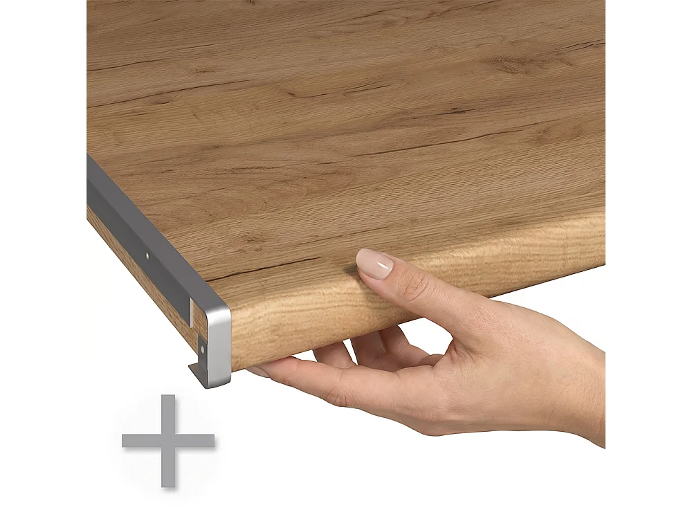 Kitchen base cabinet concrete/anthracite 80x60x81.6 r-line