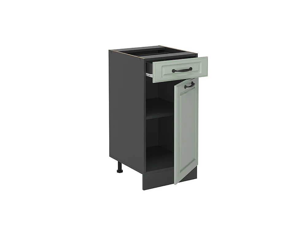 Kitchen base cabinet mint shaker style/anthracite 40x60x81.6 r-line