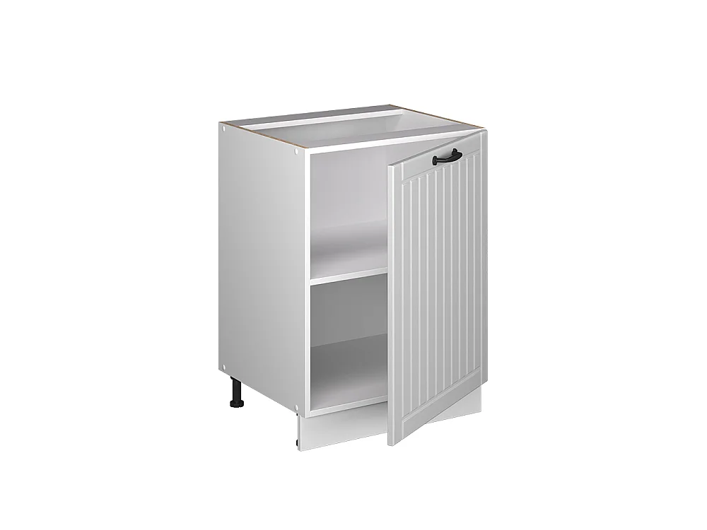 Kitchen base cabinet white Shaker Style/white 60x51.6x82 fame-line