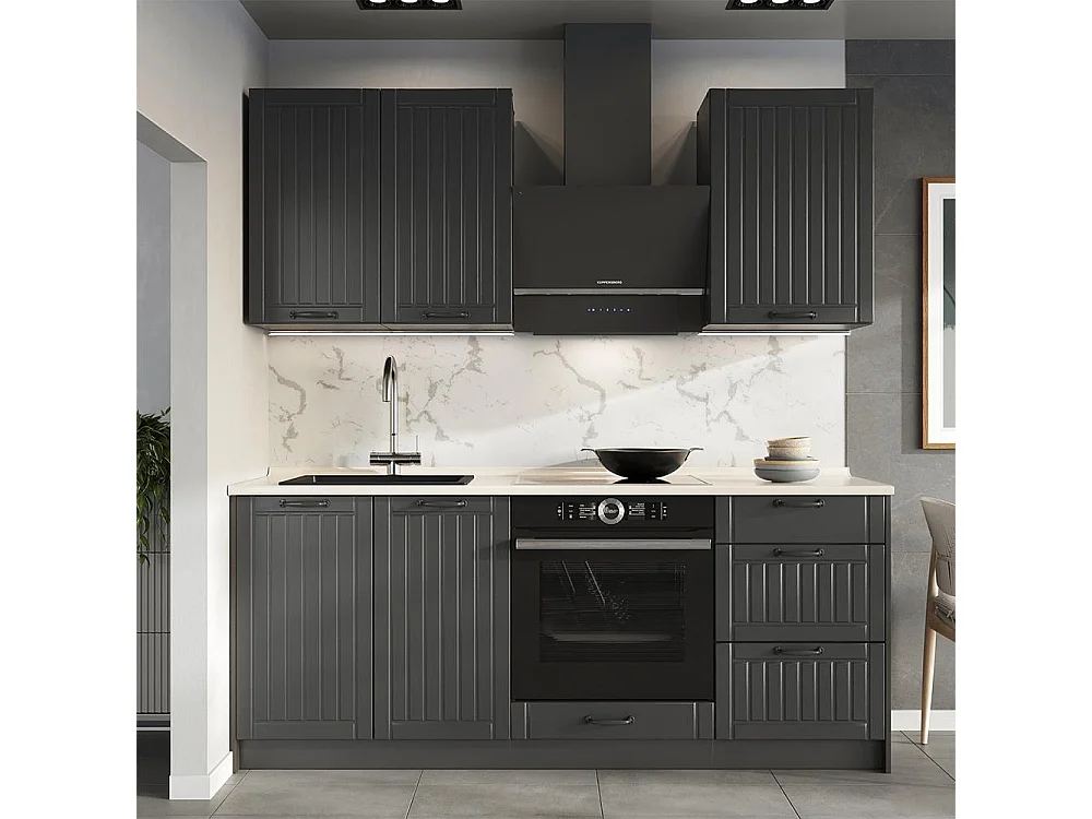 Sink base cabinet dark grey/anthracite 100x60x82 fame-line