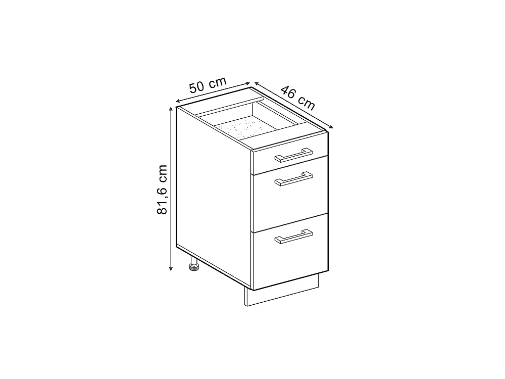 Köksunderskåp mint hus på landet/vit 50x46x81.6 r-line