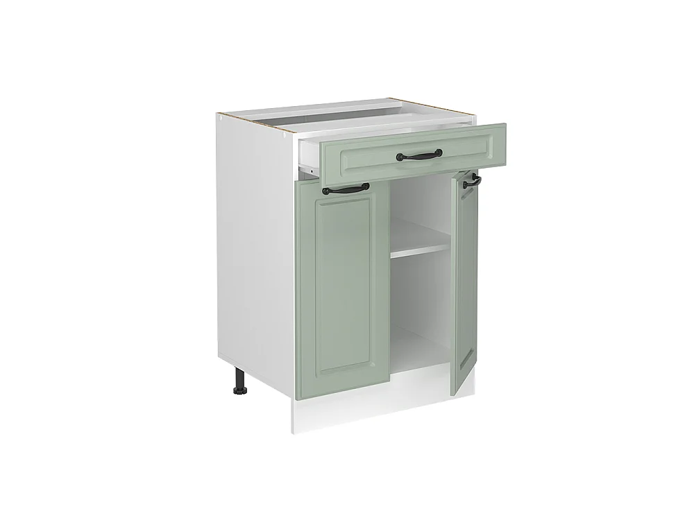 Kitchen base cabinet mint Shaker Style/white 60x60x81.6 r-line