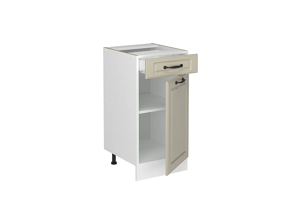 Kitchen base cabinet sand Shaker Style/white 40x60x81.6 r-line