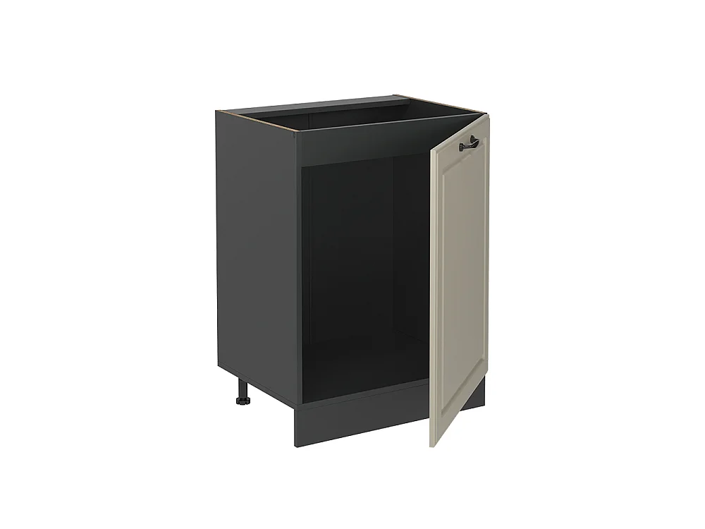 Kitchen base cabinet sand shaker style/anthracite 60x46x81.6 r-line