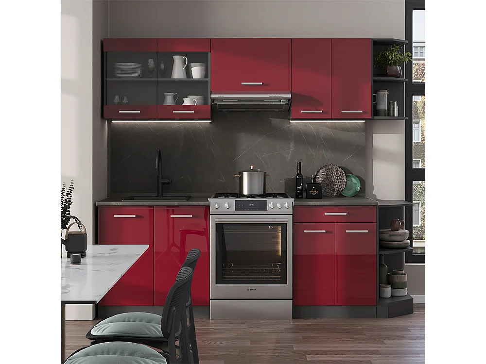 Hanging cabinet anthracite/anthracite 30x29x60 r-line