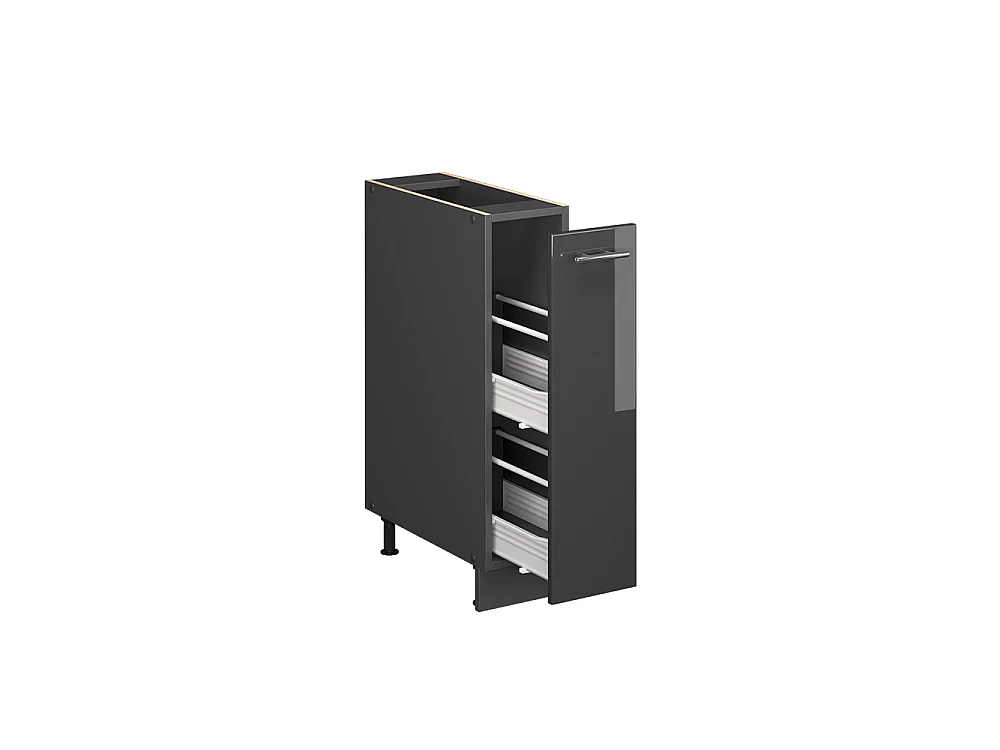 Pharmacy cabinet anthracite high gloss/anthracite 20x60x82 fame-line