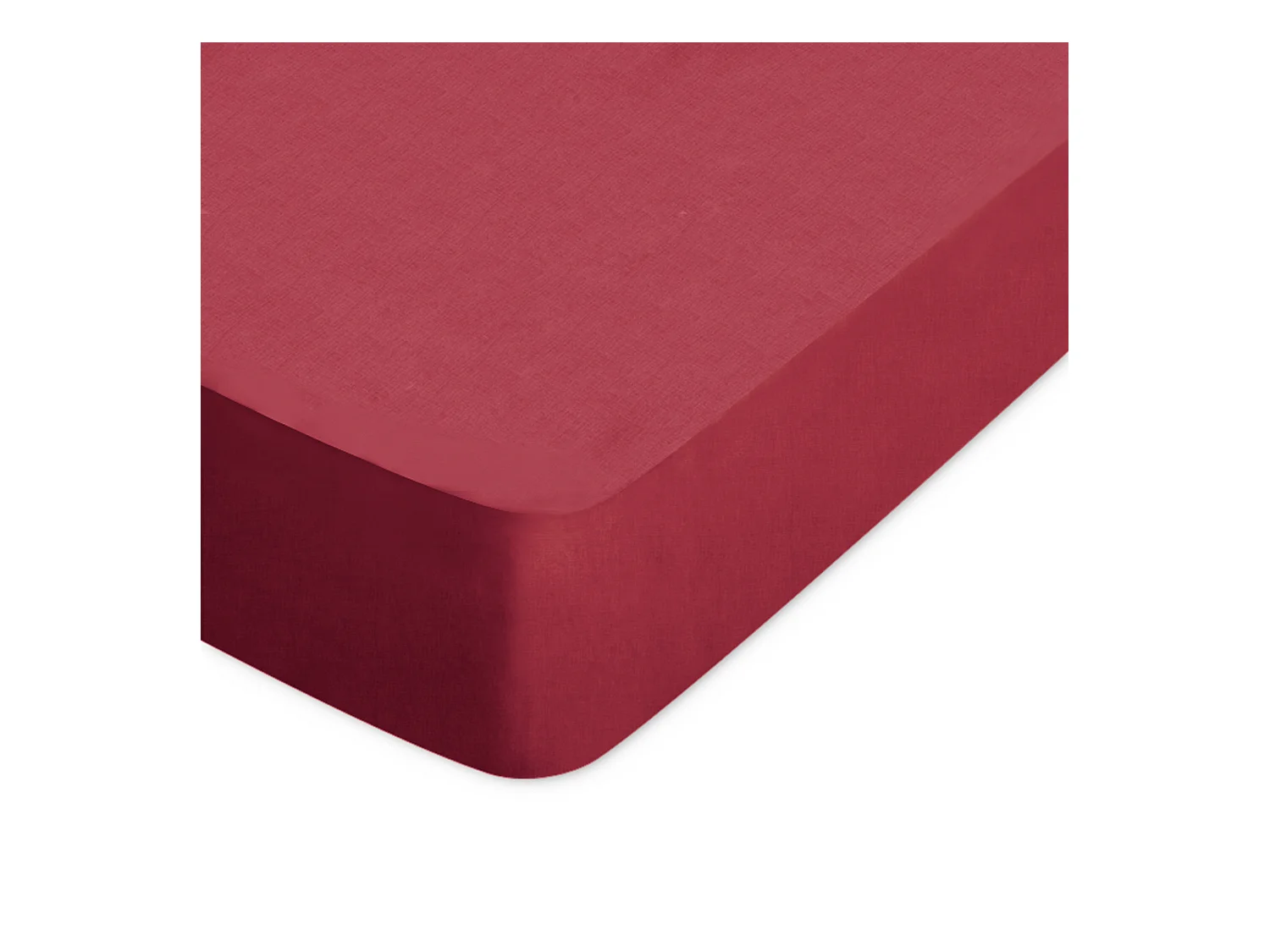 Drap housse uni 100x200 cm bonnet 30 cm coton ALTO Garance