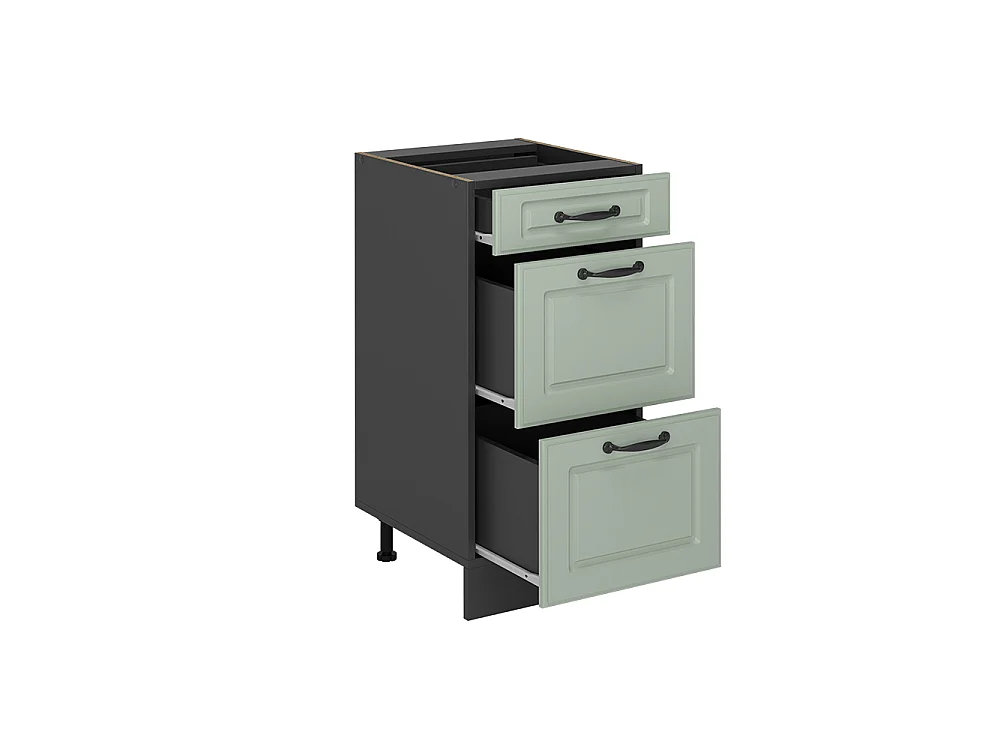 Kitchen base cabinet mint Shaker Style/anthracite 40x60x81.6 r-line