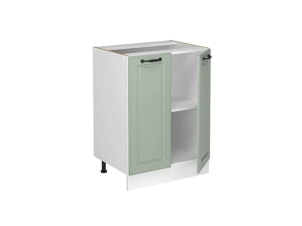 Kitchen base cabinet mint shaker style/white 60x60x81.6 r-line