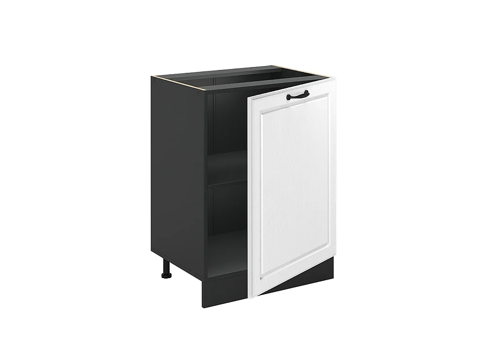 Kitchen base cabinet white shaker style/anthracite 60x60x81.6 r-line