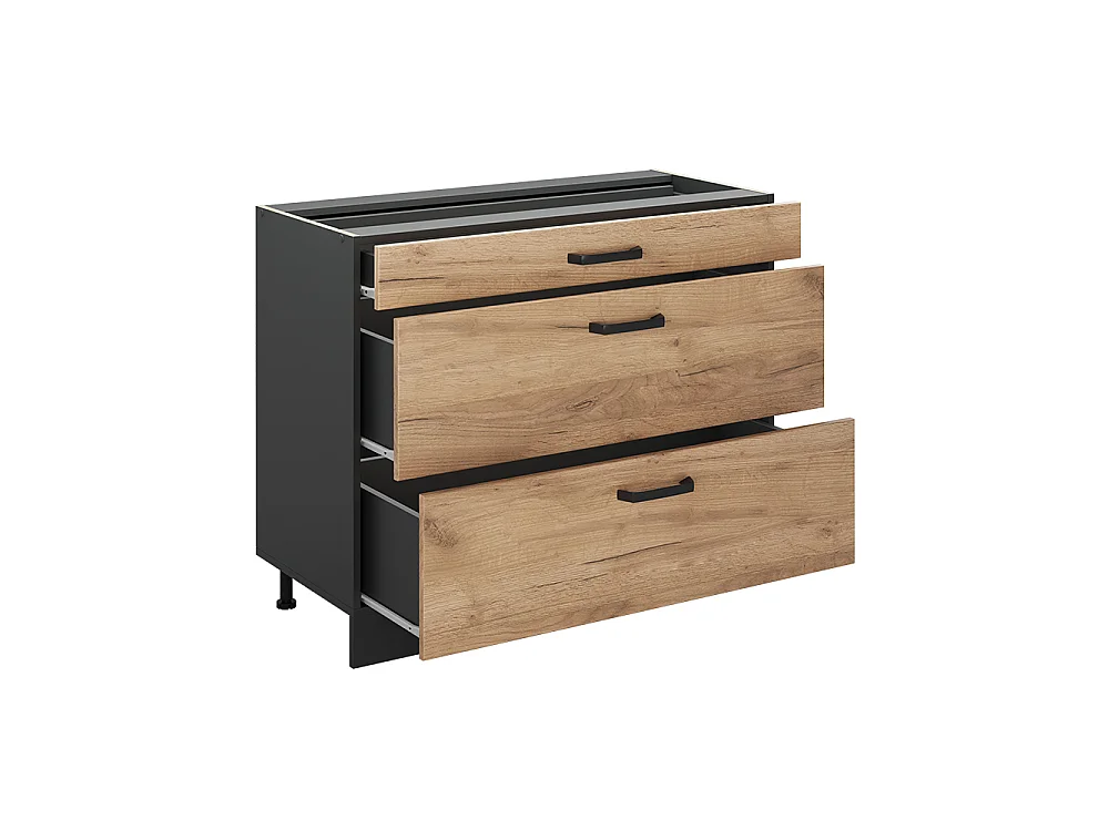 Köksunderskåp goldkraft ek/antracit 100x60x81.6 r-line