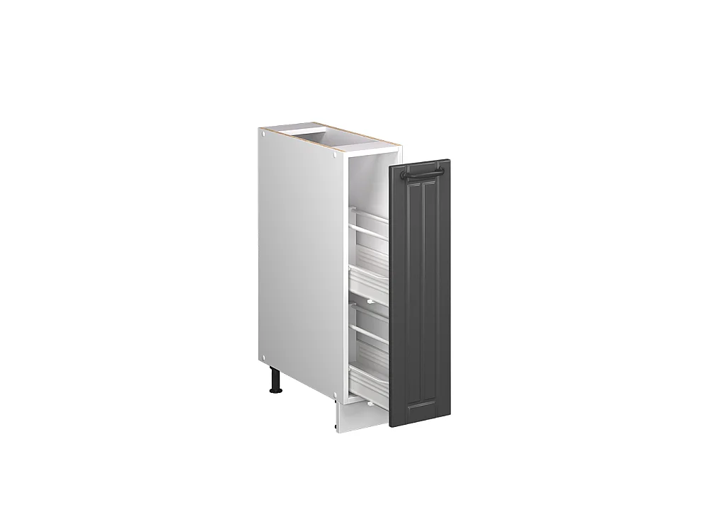 Pharmacy cabinet dark grey/white 20x60x82 fame-line