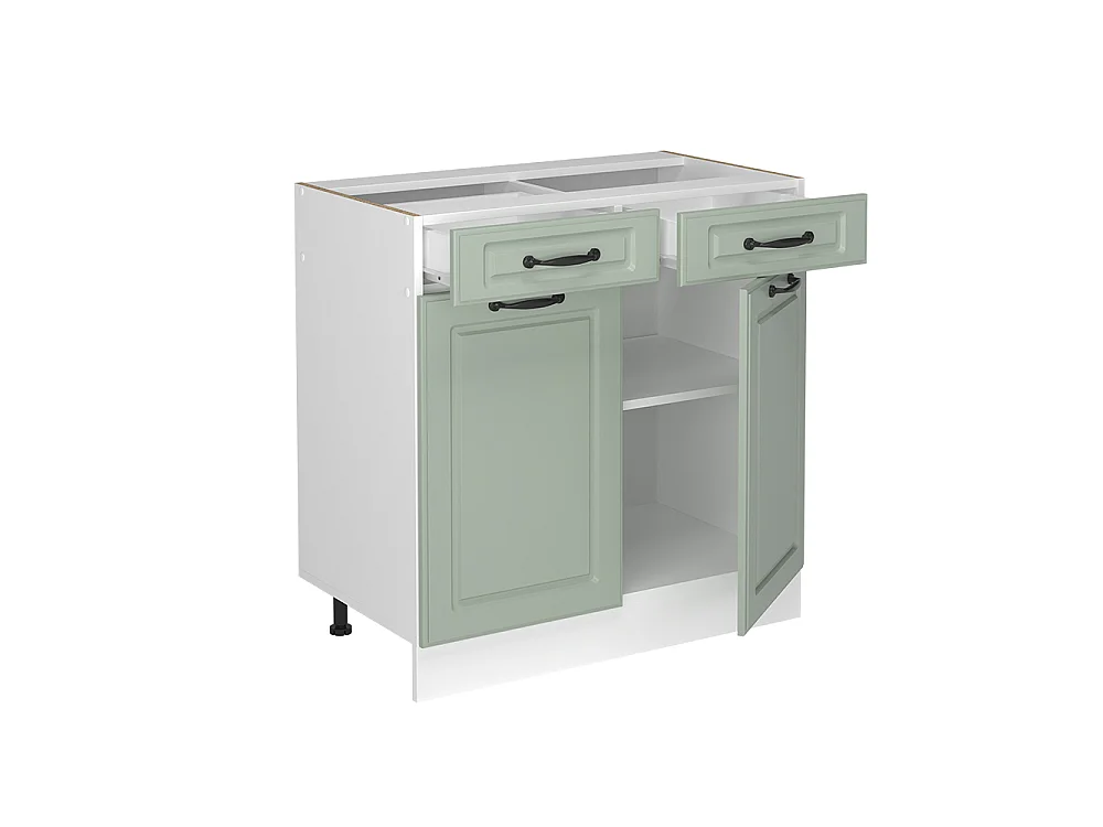 Kitchen base cabinet mint Shaker Style/white 80x60x81.6 r-line