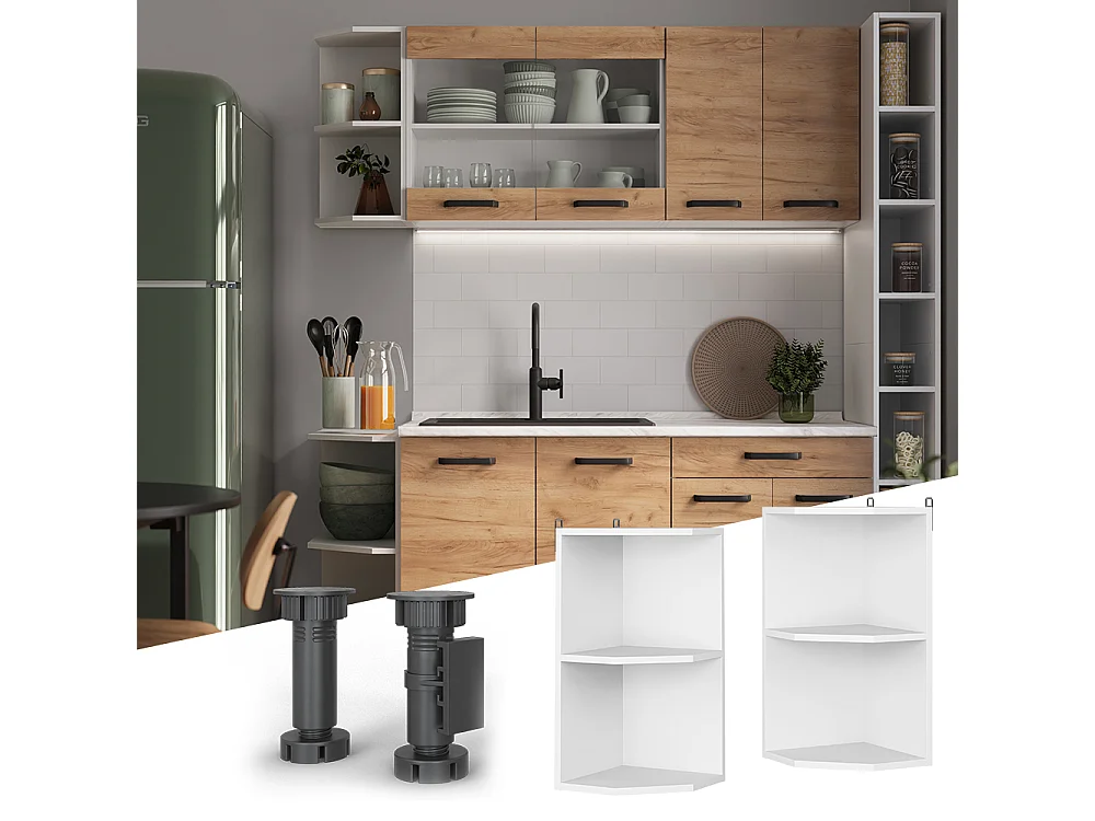 Hanging cabinet white/white 30x29x60 r-line