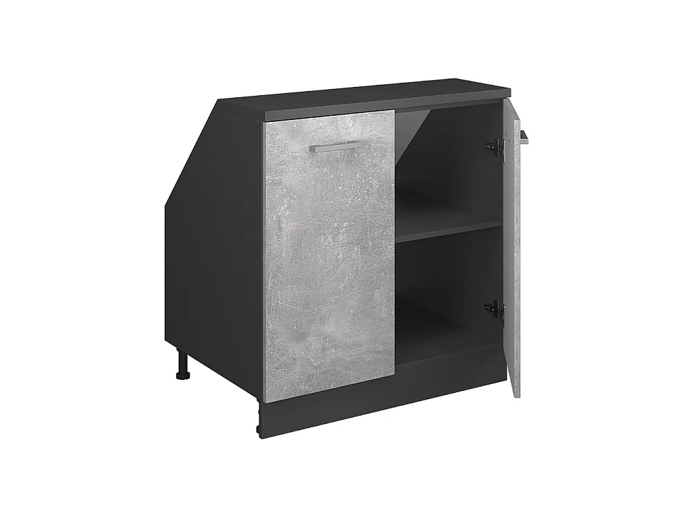 Meuble de rangement sous pente béton 80x60x81.6 rion