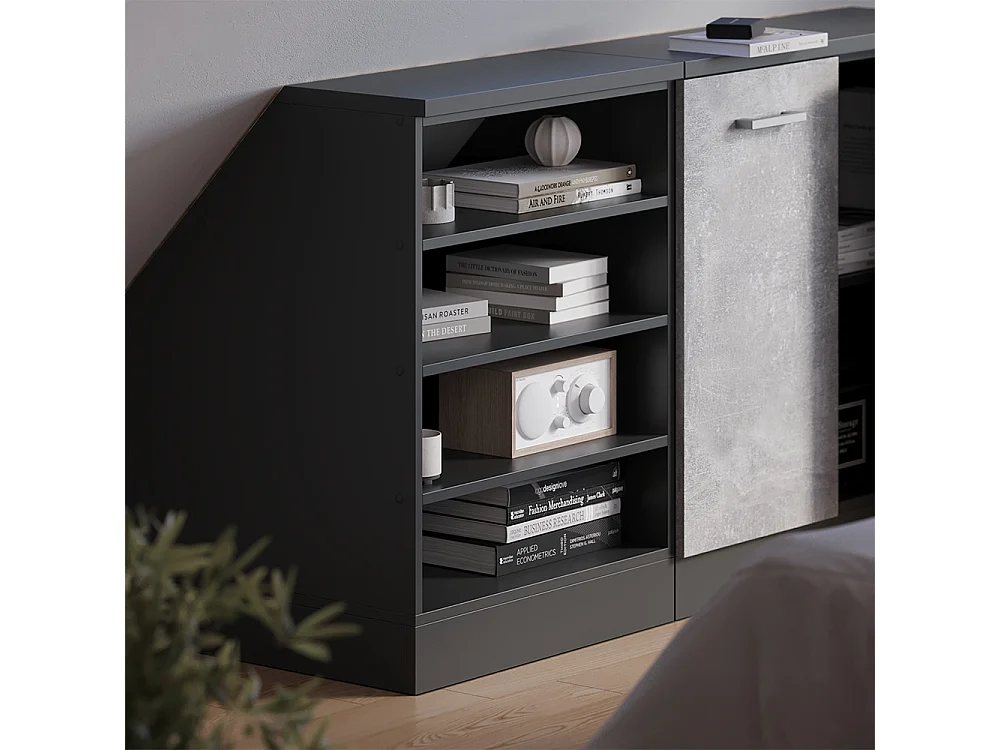 Dachschrägenschrank anthrazit 60x60x81.8 rion