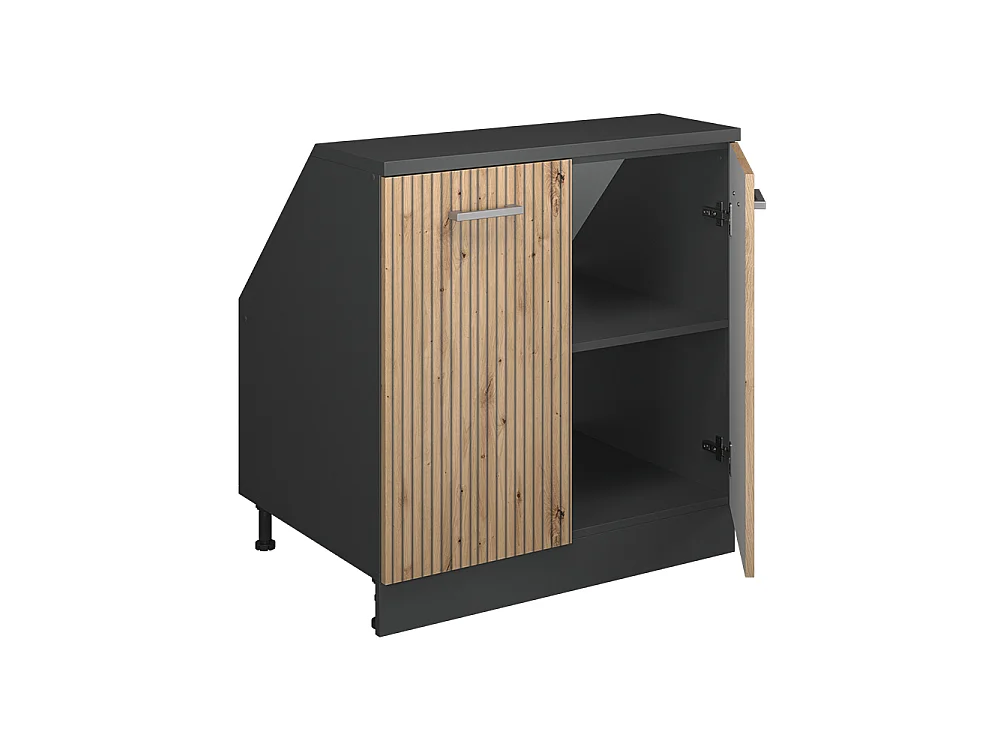 Dachschrägenschrank artisan-eiche 80x60x81.6 rion