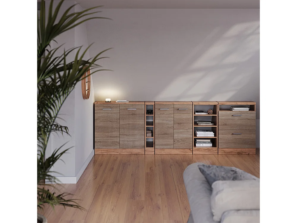 Dachschrägenschrank sonoma 60x60x81.6 rion