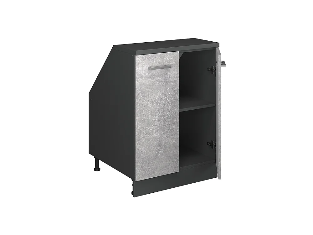Meuble de rangement sous pente béton 60x60x81.6 rion