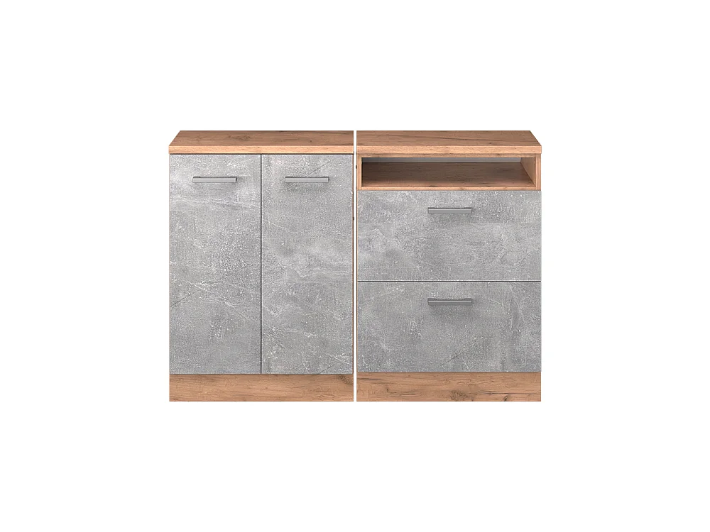 Ensembles de meuble de rangement sous pente béton 120x60x81.6 rion
