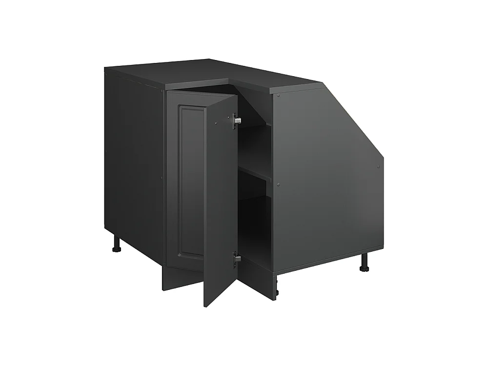 Meuble de rangement sous pente Armoire dangle anthracite campagne 75.6x60x81.6 rion