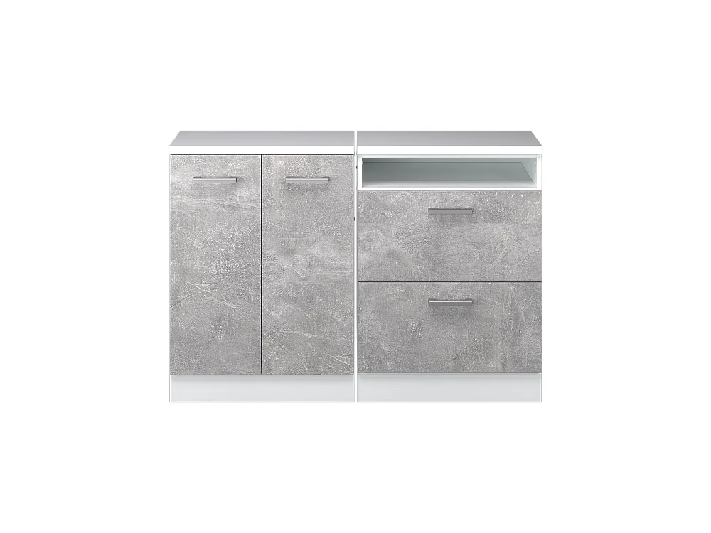 Ensembles de meuble de rangement sous pente béton 120x60x81.6 rion