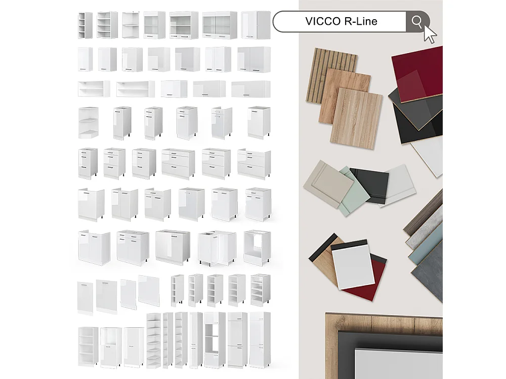 Corner cabinet mint Shaker Style/white 75.6x60x81.6 r-line