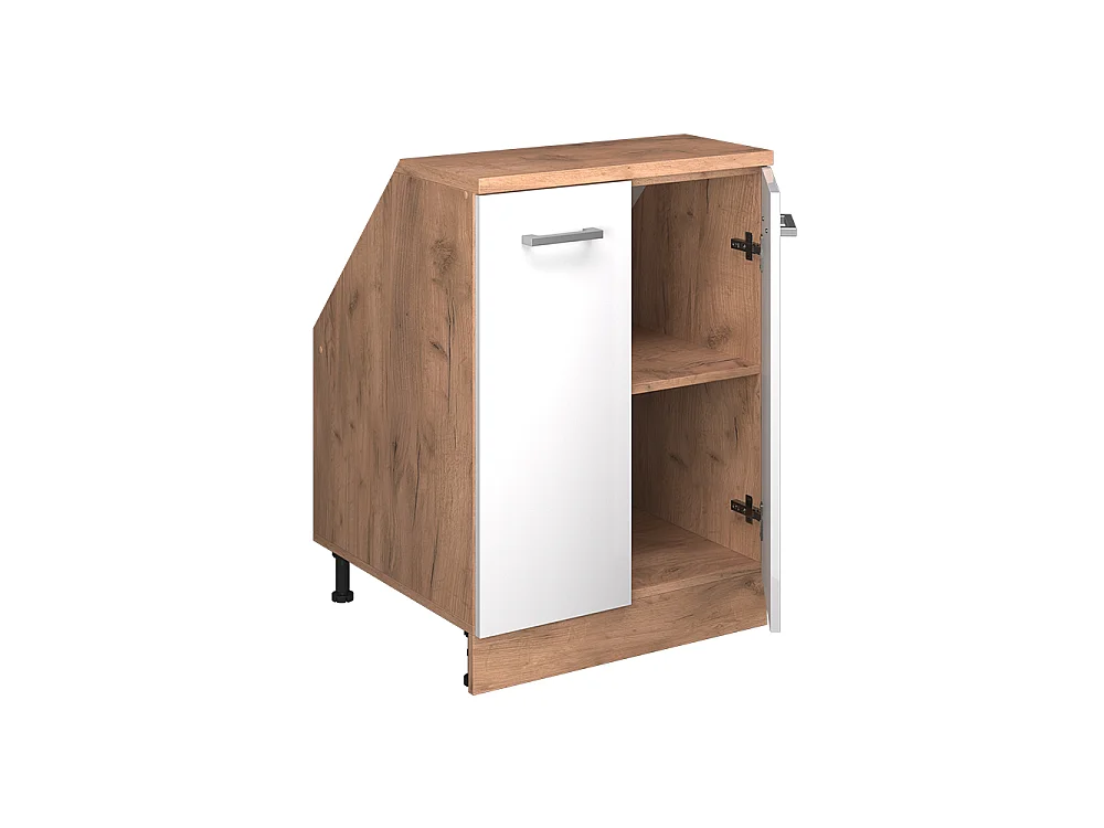 Dachschrägenschrank weiß hochglanz 60x60x81.6 rion