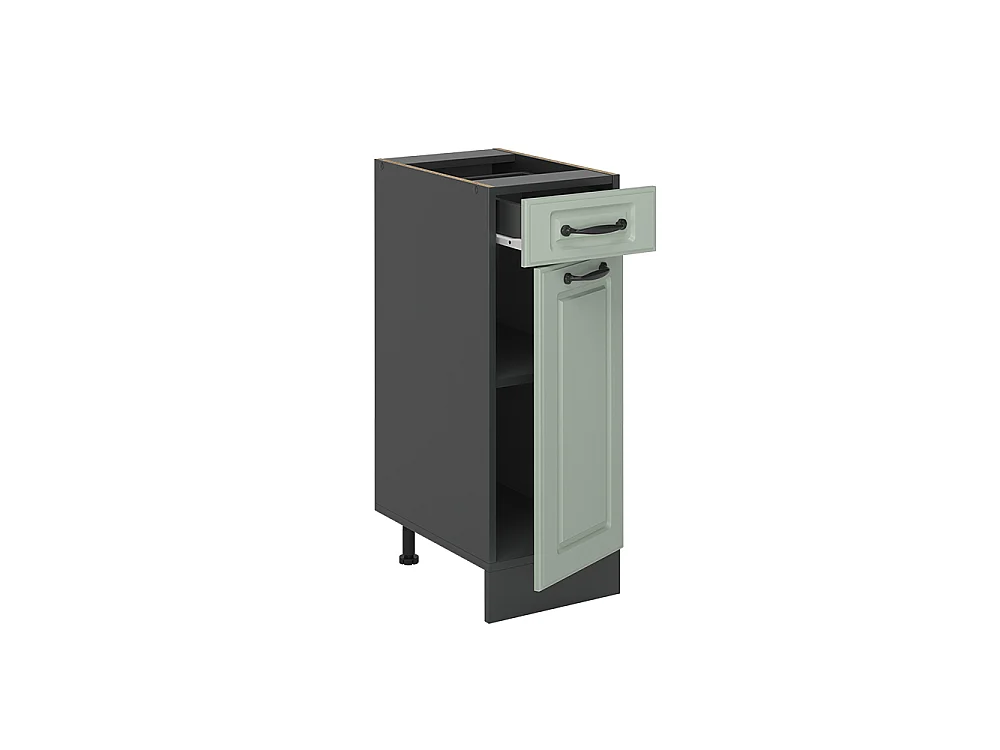 Kitchen base cabinet mint Shaker Style/anthracite 30x46x81.6 r-line
