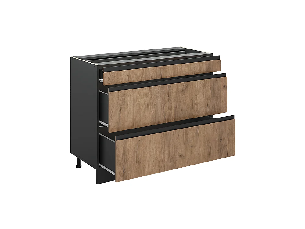 Köksunderskåp goldkraft ek/antracit 100x60x81.6 r-line