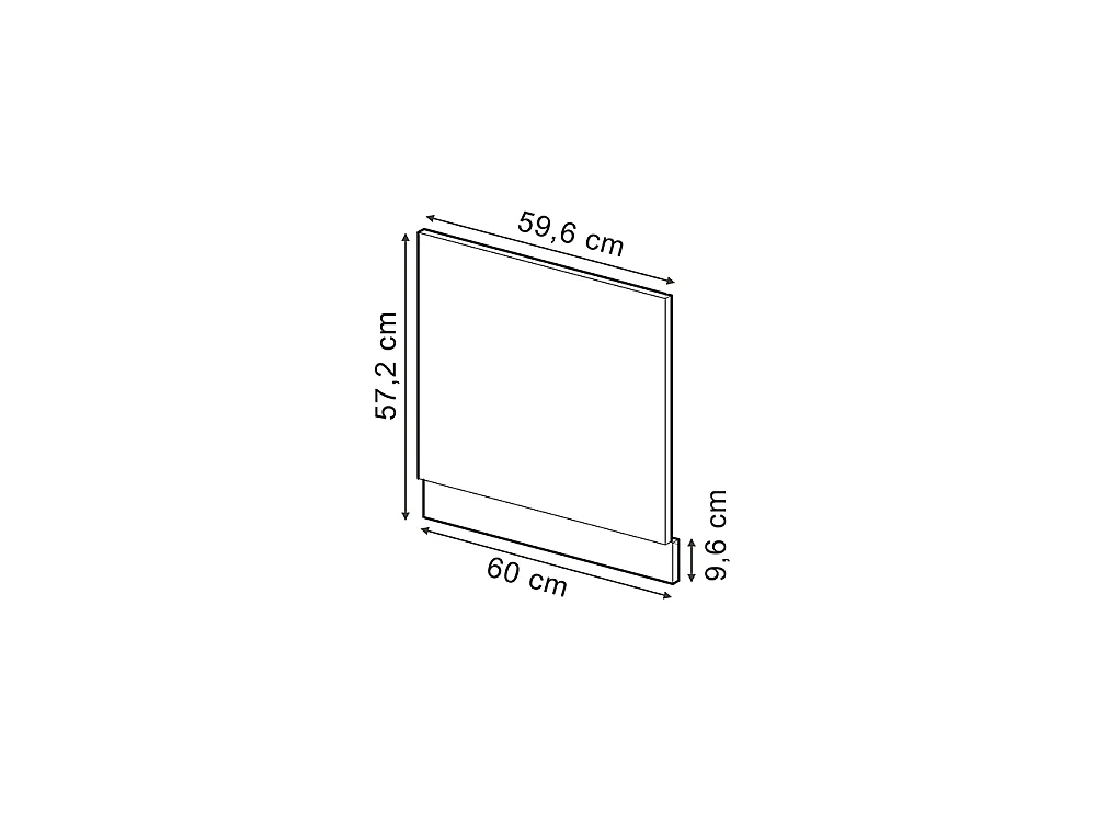 Front panel mint shaker style/anthracite 60x60x67.4 r-line