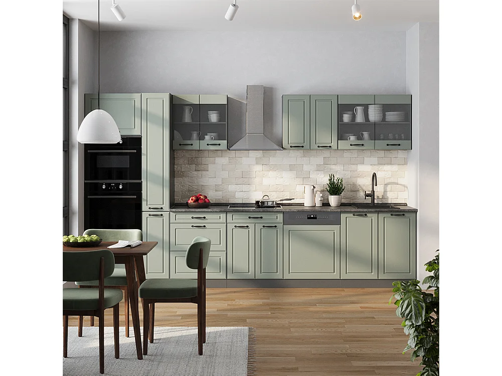 Kitchen base cabinet mint shaker style/anthracite 50x60x81.6 r-line