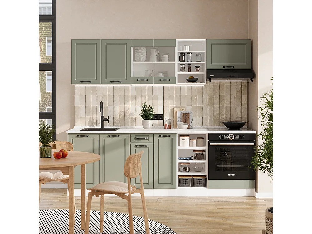 Kitchen base cabinet mint shaker style/white 40x60x81.6 r-line