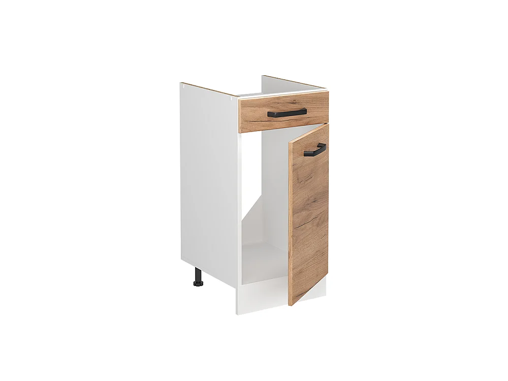 Sink base cabinet golden oak/white 40x60x81.6 r-line