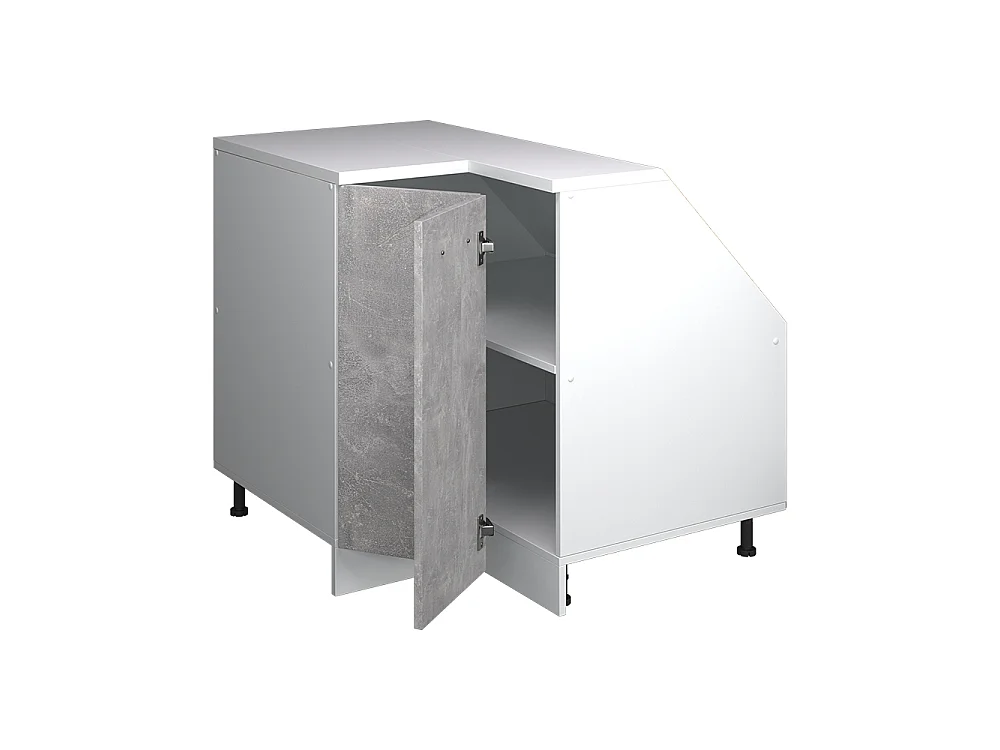 Meuble de rangement sous pente Armoire dangle béton 75.6x60x81.6 rion