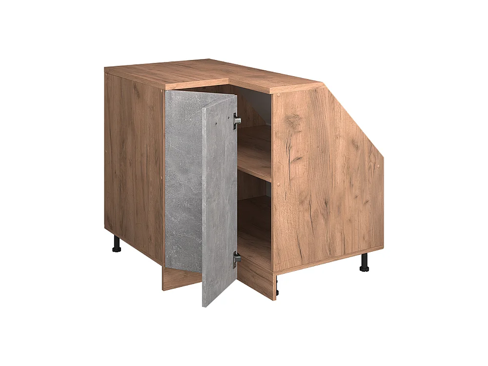 Meuble de rangement sous pente Armoire dangle béton 75.6x60x81.6 rion