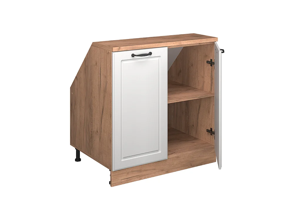 Dachschrägenschrank weiß landhaus 80x60x81.6 rion