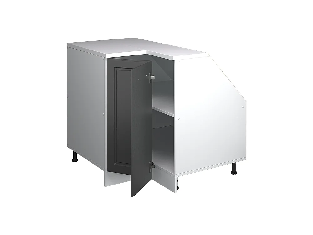 Meuble de rangement sous pente Armoire dangle anthracite campagne 75.6x60x81.6 rion