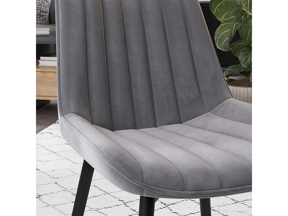 Dining room chair grey/black 51x57x82 ravlo