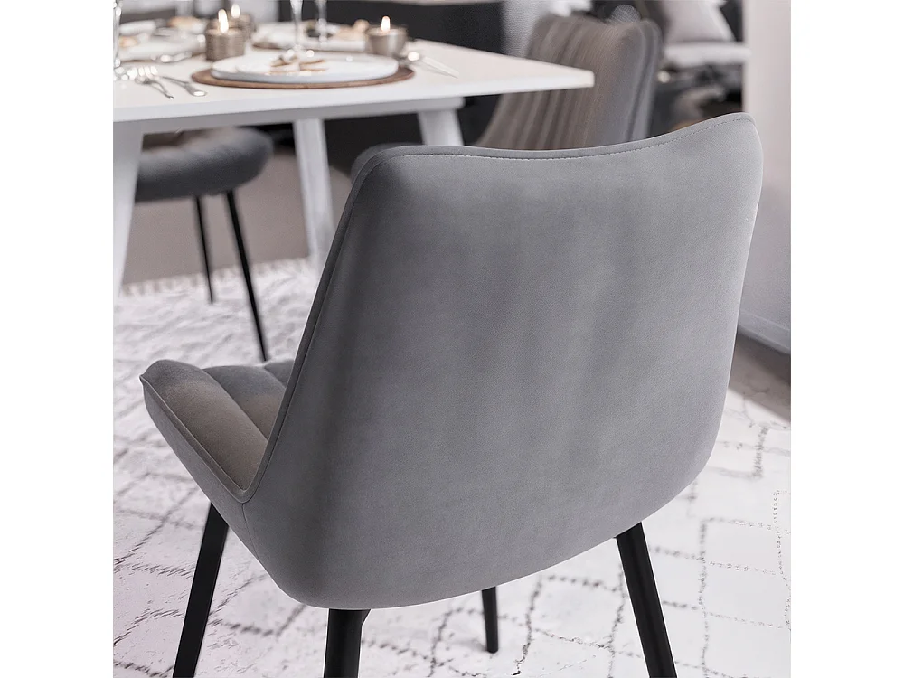 Dining room chair grey/black 51x57x82 ravlo