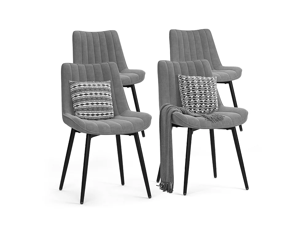 Dining room chair grey/black 51x57x82 ravlo